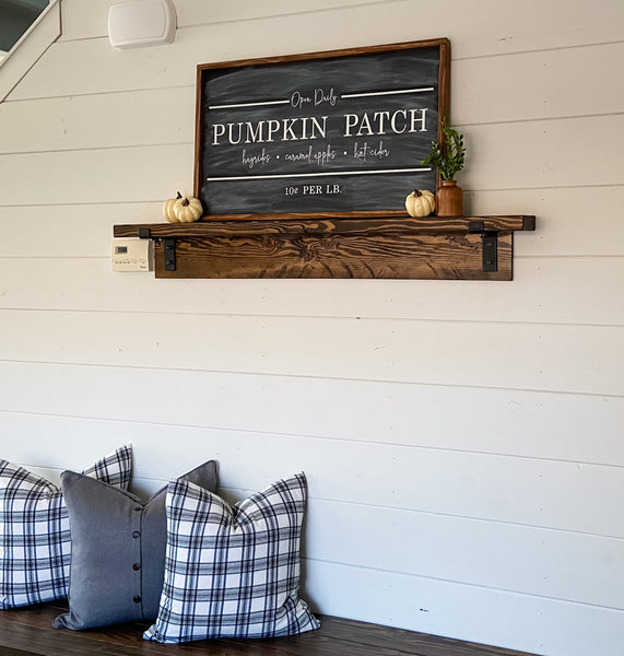 PUMPKIN PATCH / FARM FRESH CHRISTMAS TREES - Double-Sided Sign