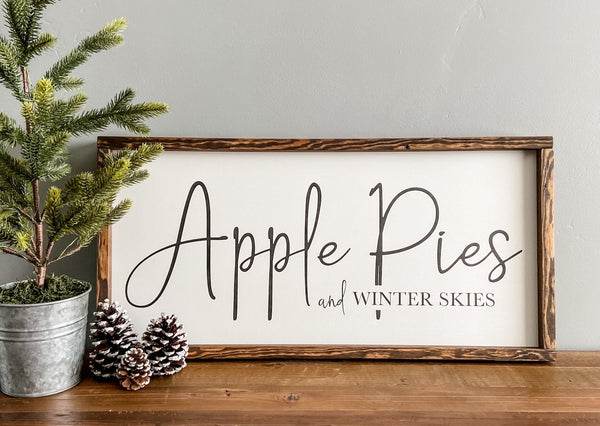 PUMPKIN PIES / APPLE PIES - Double-Sided Sign