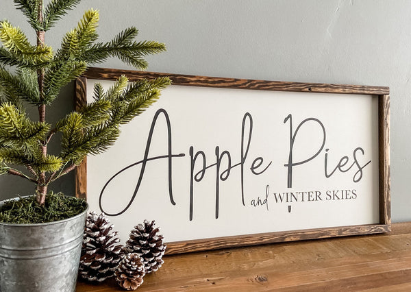 PUMPKIN PIES / APPLE PIES - Double-Sided Sign