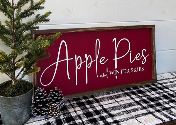 PUMPKIN PIES / APPLE PIES - Double-Sided Sign