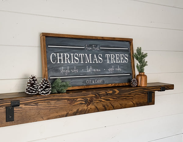 PUMPKIN PATCH / FARM FRESH CHRISTMAS TREES - Double-Sided Sign