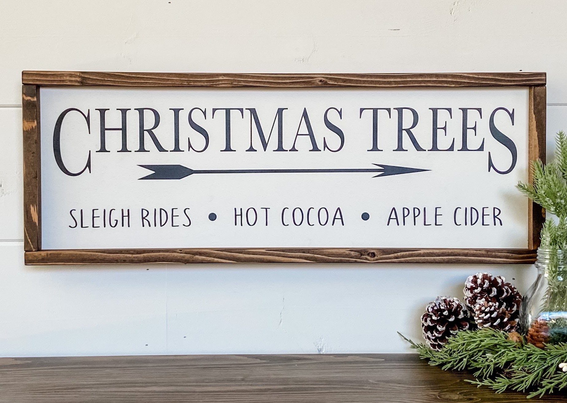 CHRISTMAS TREES & SLEIGH RIDES