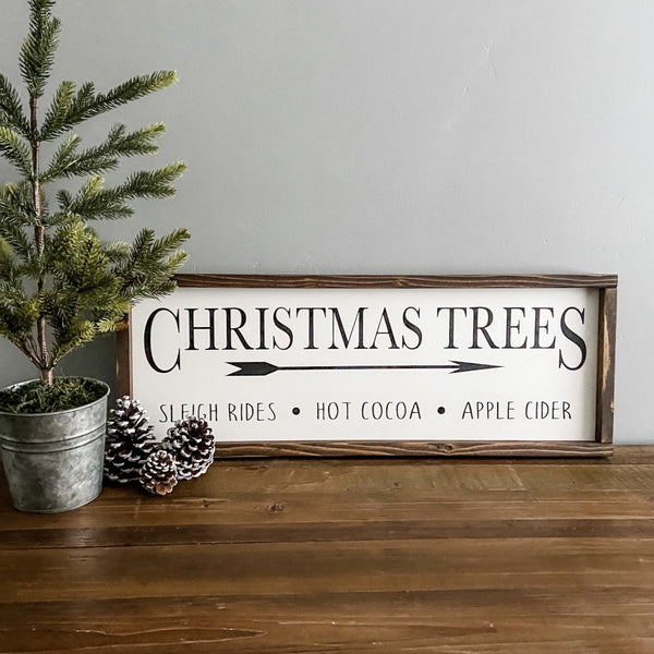 Christmas Trees handcrafted wood sign