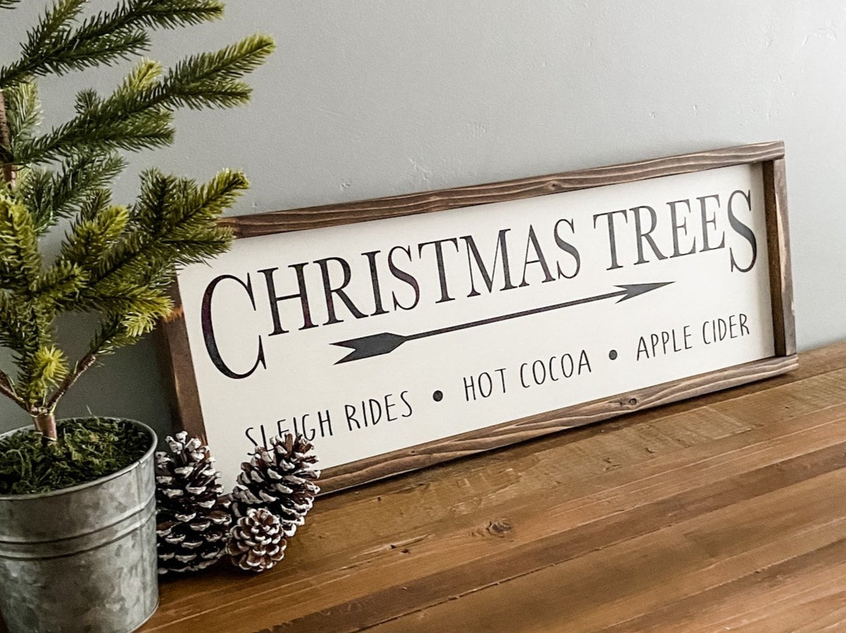 PUMPKIN PATCH / CHRISTMAS TREES - Double-Sided Sign – Shiloh Wood Designs