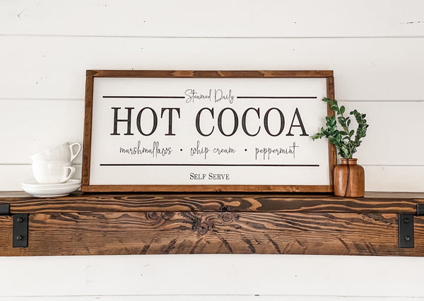 FARMER'S MARKET / HOT COCOA - Double-Sided Sign