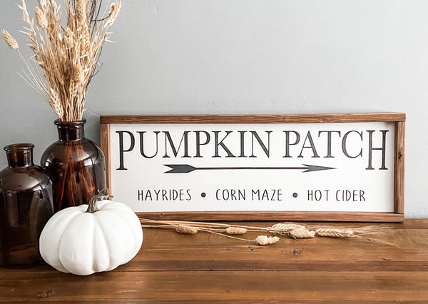 Pumpkin Patch handcrafted wood sign