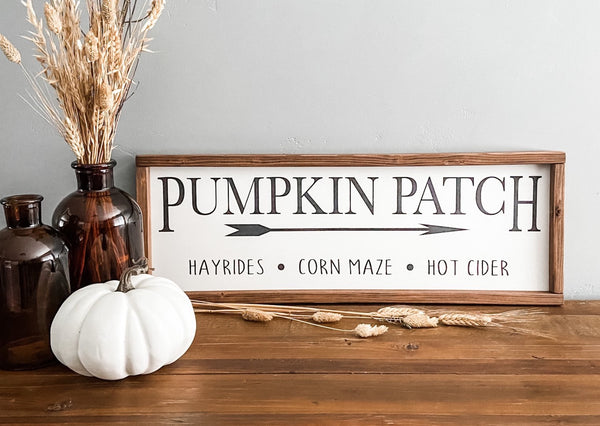 Pumpkin Patch handcrafted wood sign