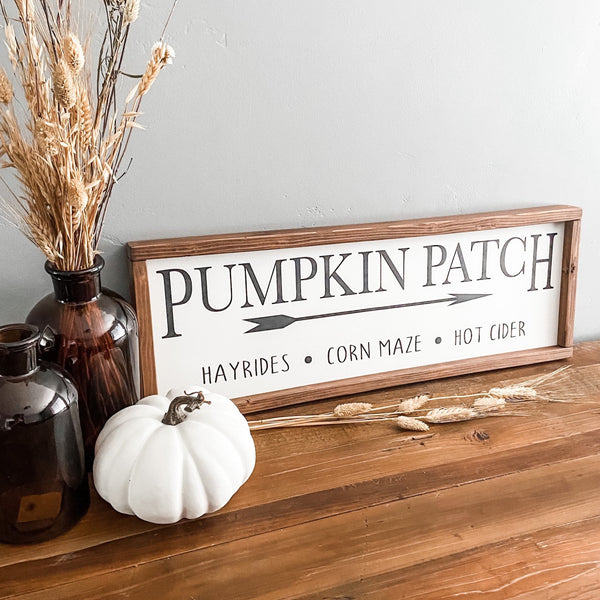 Pumpkin Patch handcrafted wood sign