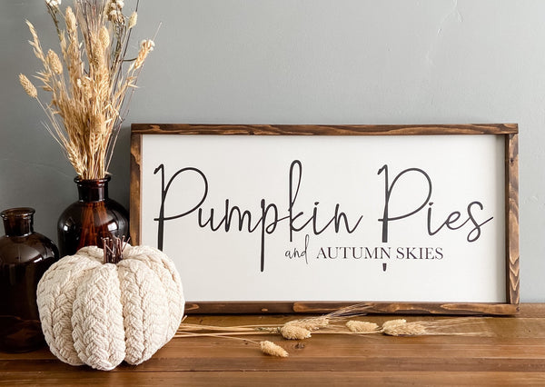 PUMPKIN PIES / APPLE PIES - Double-Sided Sign