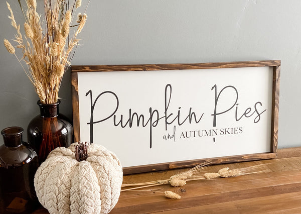 PUMPKIN PIES / APPLE PIES - Double-Sided Sign