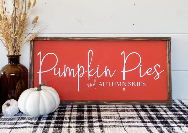 PUMPKIN PIES / APPLE PIES - Double-Sided Sign