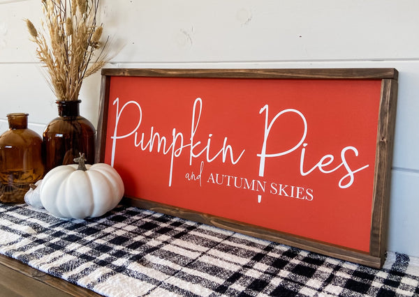 PUMPKIN PIES / APPLE PIES - Double-Sided Sign