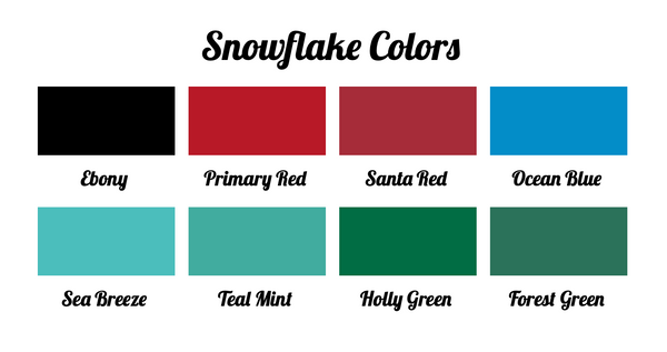 Snowflake color options