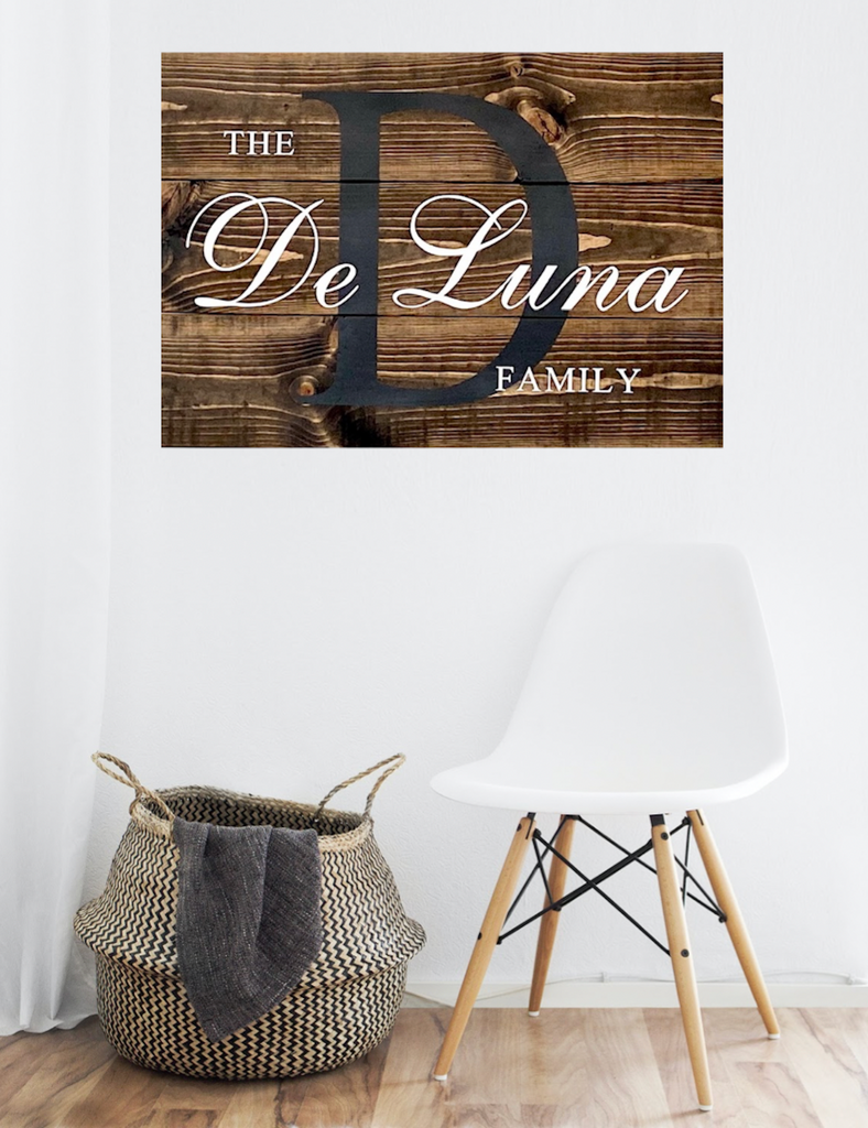Wood Plank Family Sign Free DIY Established Family Name Sign SVG